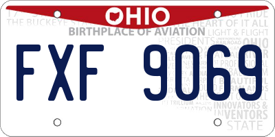 OH license plate FXF9069