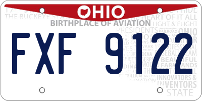 OH license plate FXF9122