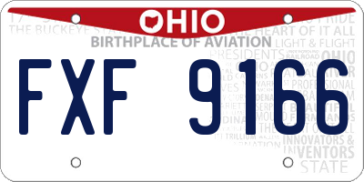 OH license plate FXF9166