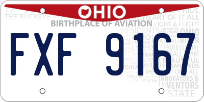 OH license plate FXF9167