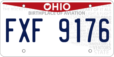 OH license plate FXF9176
