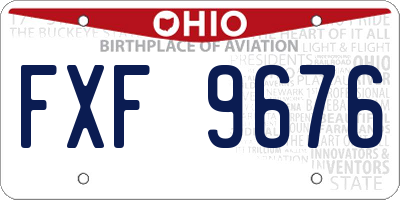 OH license plate FXF9676