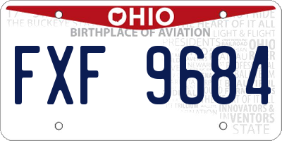OH license plate FXF9684