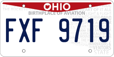 OH license plate FXF9719