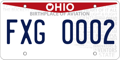 OH license plate FXG0002