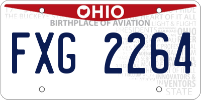 OH license plate FXG2264