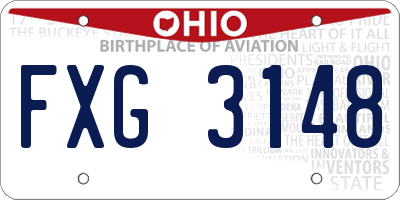OH license plate FXG3148