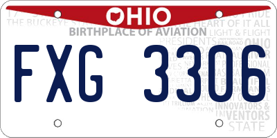 OH license plate FXG3306