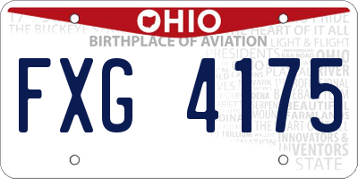 OH license plate FXG4175