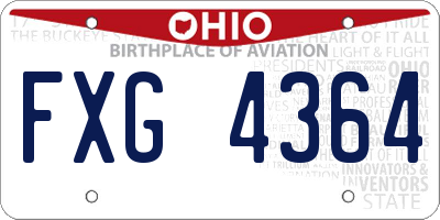 OH license plate FXG4364
