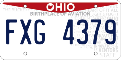 OH license plate FXG4379