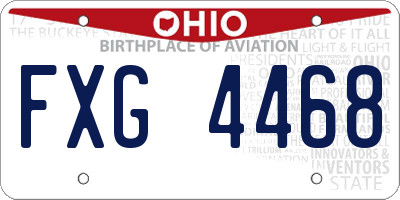 OH license plate FXG4468