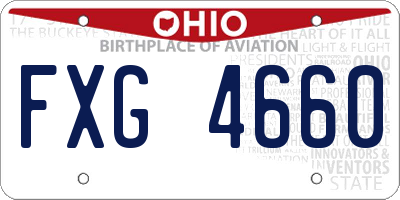 OH license plate FXG4660