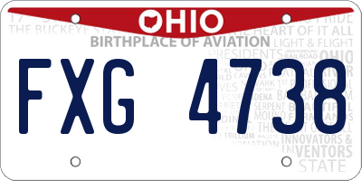 OH license plate FXG4738
