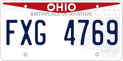OH license plate FXG4769