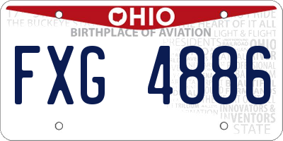 OH license plate FXG4886