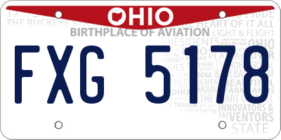 OH license plate FXG5178