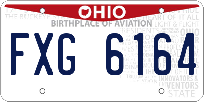 OH license plate FXG6164