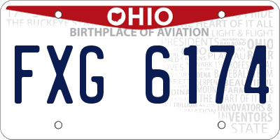 OH license plate FXG6174