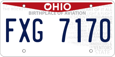 OH license plate FXG7170