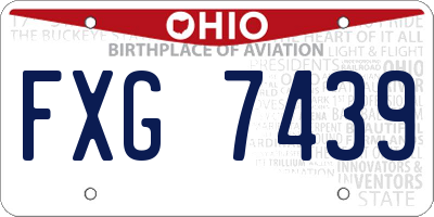 OH license plate FXG7439