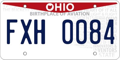 OH license plate FXH0084