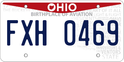 OH license plate FXH0469