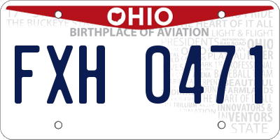 OH license plate FXH0471