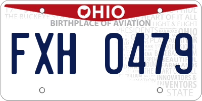 OH license plate FXH0479