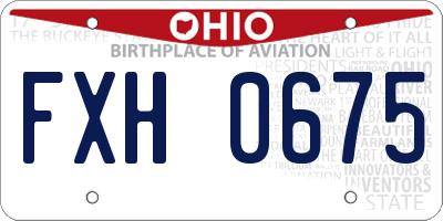 OH license plate FXH0675