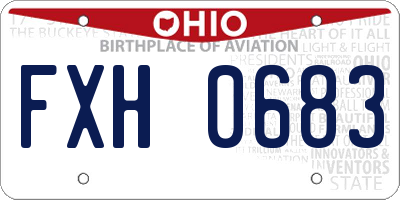 OH license plate FXH0683