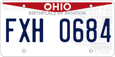 OH license plate FXH0684