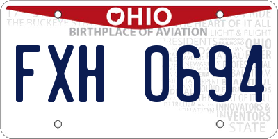 OH license plate FXH0694