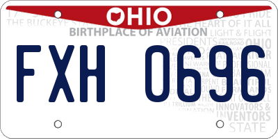OH license plate FXH0696