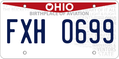 OH license plate FXH0699