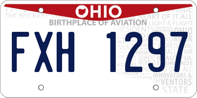 OH license plate FXH1297