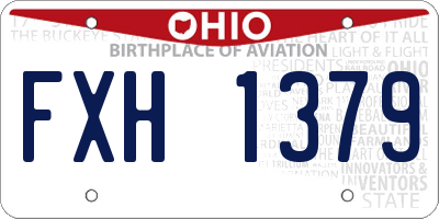 OH license plate FXH1379