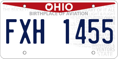 OH license plate FXH1455