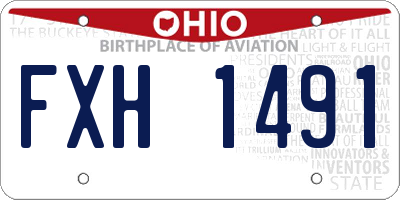 OH license plate FXH1491