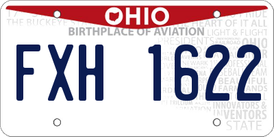 OH license plate FXH1622
