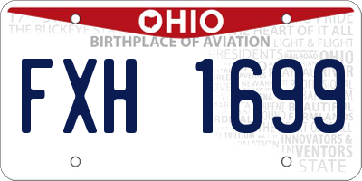 OH license plate FXH1699
