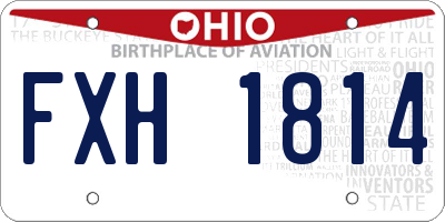 OH license plate FXH1814