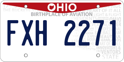 OH license plate FXH2271
