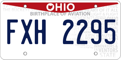 OH license plate FXH2295