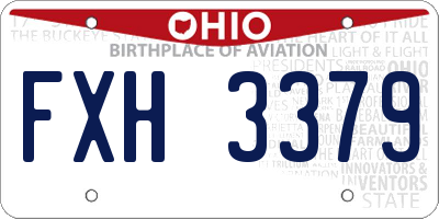 OH license plate FXH3379