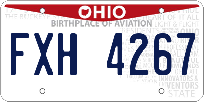 OH license plate FXH4267