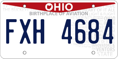 OH license plate FXH4684