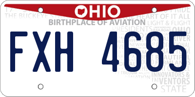 OH license plate FXH4685