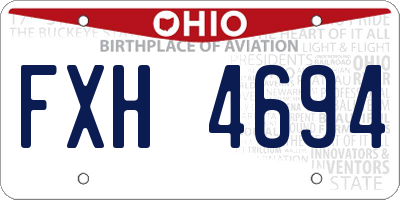 OH license plate FXH4694