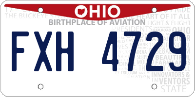 OH license plate FXH4729
